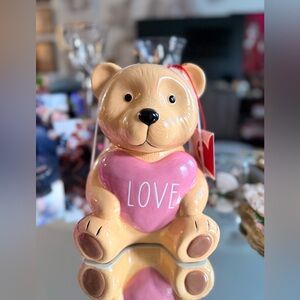 Love Bear ceramic cookie Jar